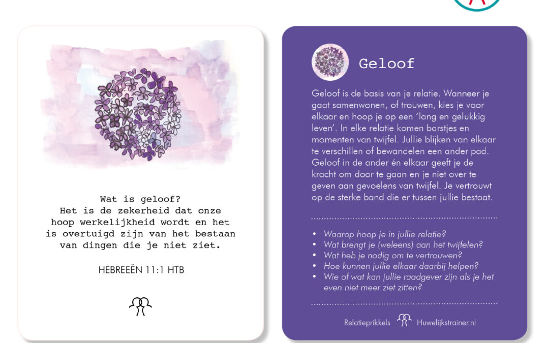 Geloof: een zekere basis onder je relatie
