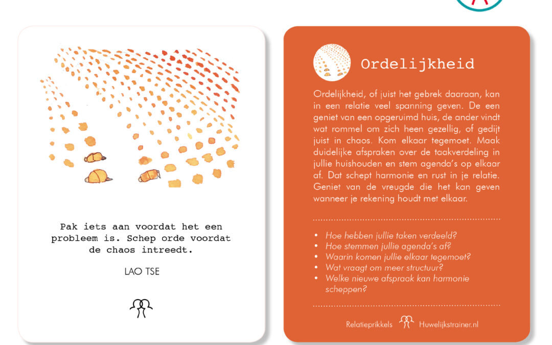 Ordelijkheid voor een opgeruimd huis en hart